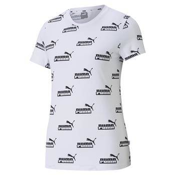 Koszulka damska Puma AMPLIFIED AOP biała 58590702