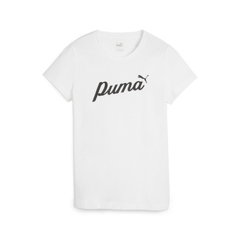 Koszulka damska Puma ESS+ SCRIPT biała 67931502