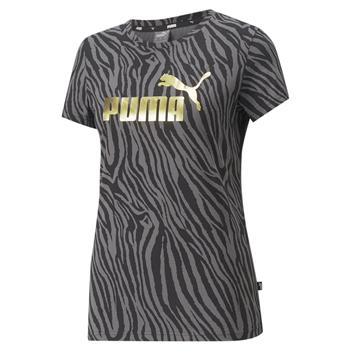 Koszulka damska Puma ESS+ TIGER AOP czarna 84842501