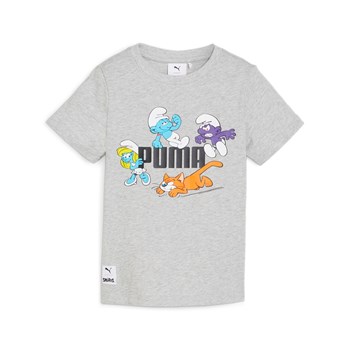 Koszulka dziecięca Puma X THE SMURFS GRAPHICS szara 62298104