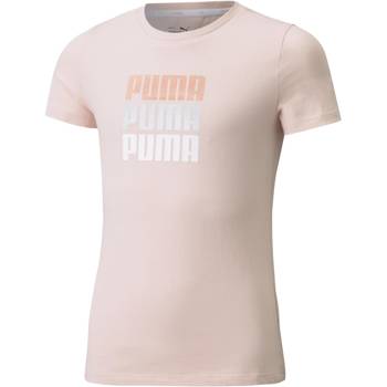 Koszulka dziewczęca Puma ALPHA różowa 58922836