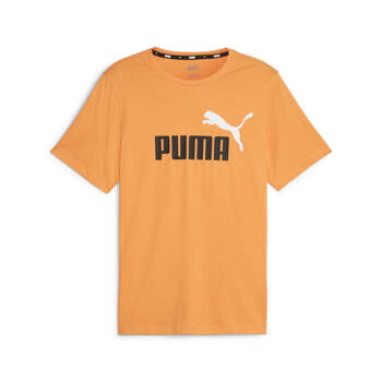 Koszulka męska Puma ESS+ 2 COL LOGO pomarańczowa 58675949