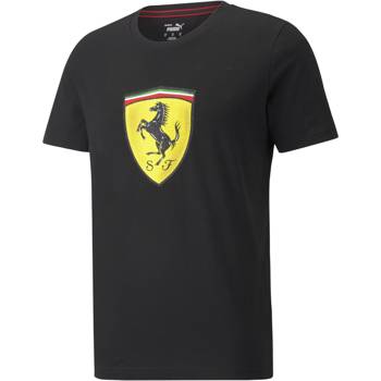 Koszulka męska Puma FERRARI RACE COLORED BIG SHIELD czarna 53169101