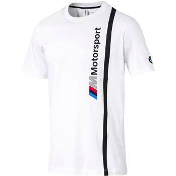 Koszulka męska Puma Motorsport Bmw Mms Logo Tee biała 57665402
