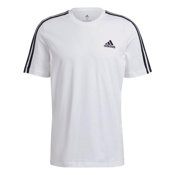 Koszulka męska adidas ESSENTIALS 3-STRIPES biała GL3733