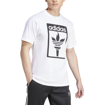 Koszulka męska adidas TREFOIL TORCH biała JJ1218