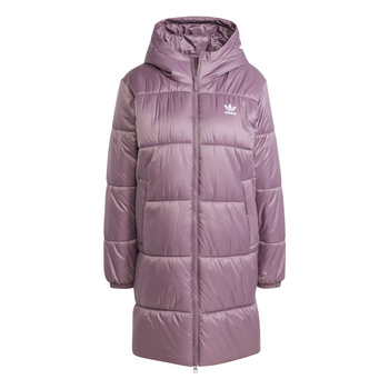 Kurtka puchowa damska adidas LONG PUFFER różowa IW5857