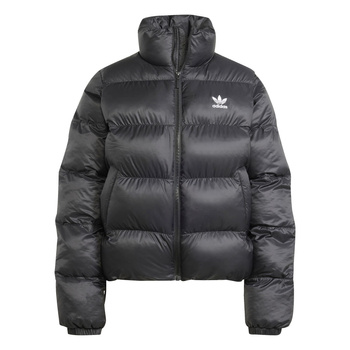 Kurtka puchowa damska adidas SHORT PUFFER czarna JD0420