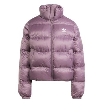 Kurtka puchowa damska adidas SHORT PUFFER różowa JD0419