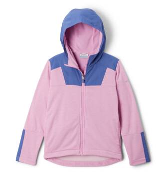 Kurtka z kapturem dziecięca Columbia OUT-SHIELD II DRY FLEECE FULL ZIP różowa 2050411561