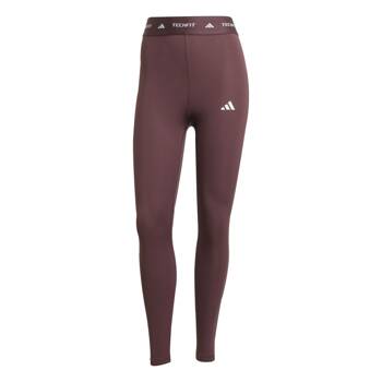 Legginsy treningowe damskie adidas TECHFIT 7/8 bordowe JI5550