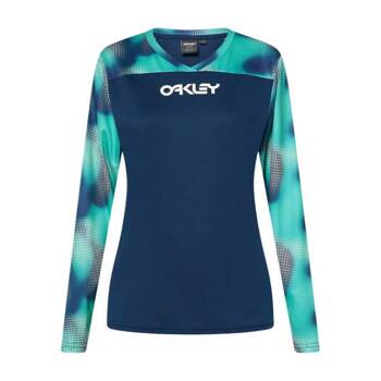 Longsleeve rowerowy damski Oakley MAVEN COAST JERSEY granatowy FOA500570-9YP