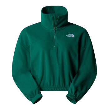 Polar damski The North Face 100 GLACIER HALF ZIP FLEECE zielony NF0A89J9NL1