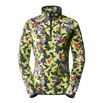 Polar damski The North Face 100 GLACIER PRINTED 1/4 ZIP wielokolorowy NF0A8591RYI