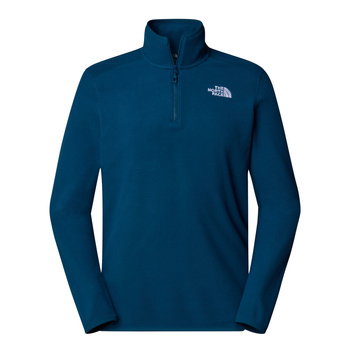 Polar męski The North Face 100 GLACIER 1/4 ZIP granatowy NF0A855W1NO