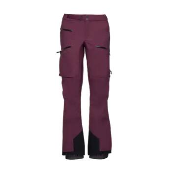 Spodnie narciarskie damskie Black Diamond RECON LT STRETCH bordowe AP7410245016