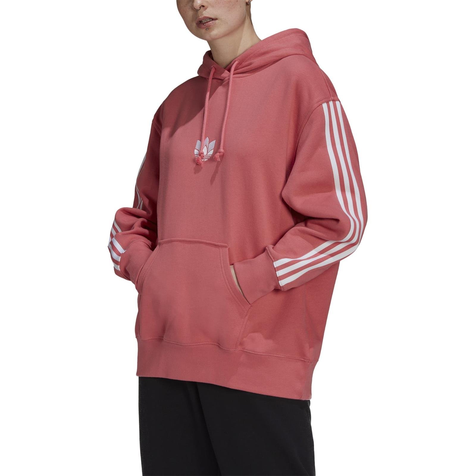 Bluza z kapturem damska adidas Originals różowa GN6705 - Sportroom.pl