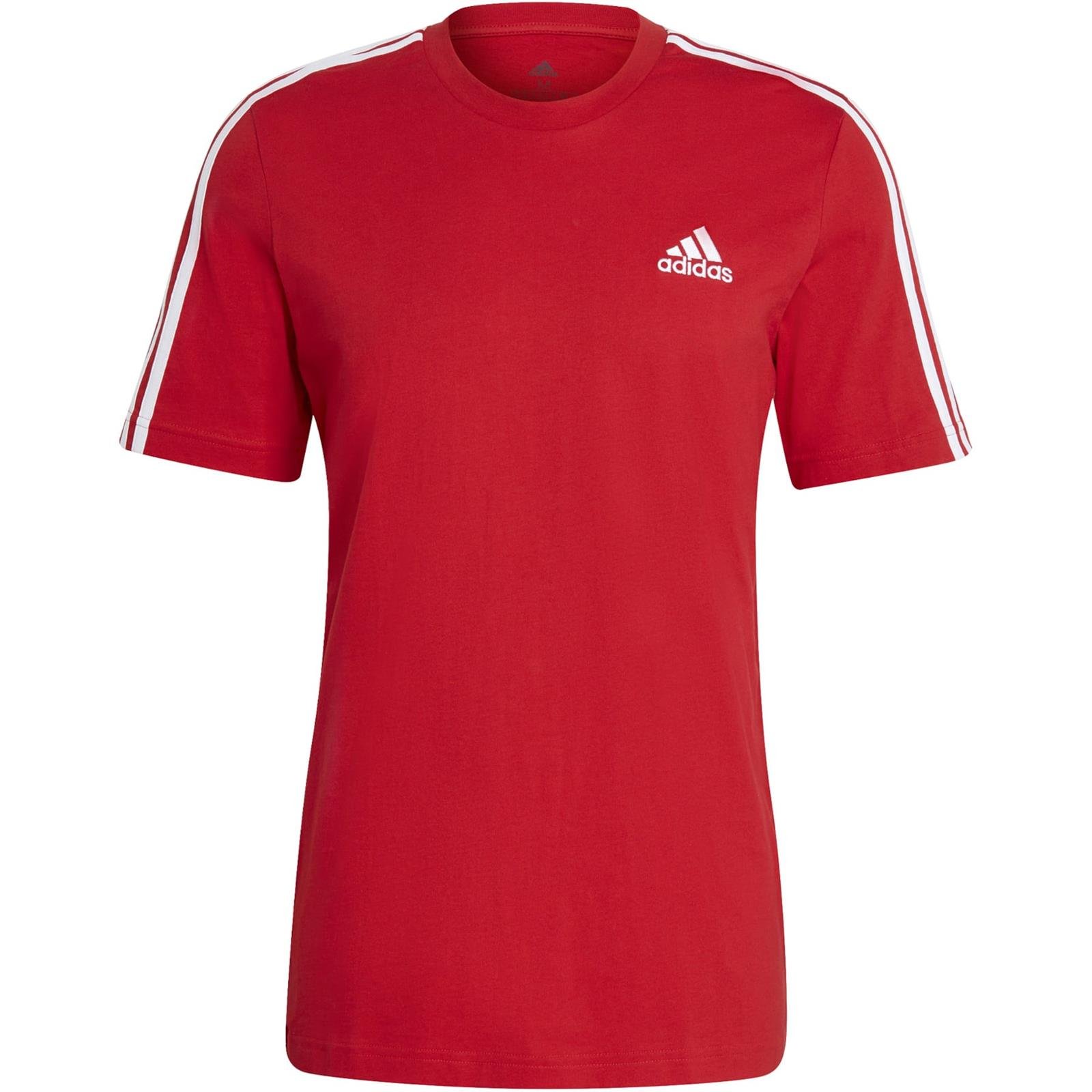 Koszulka męska adidas Cero Essential 3S czerwona GL3736