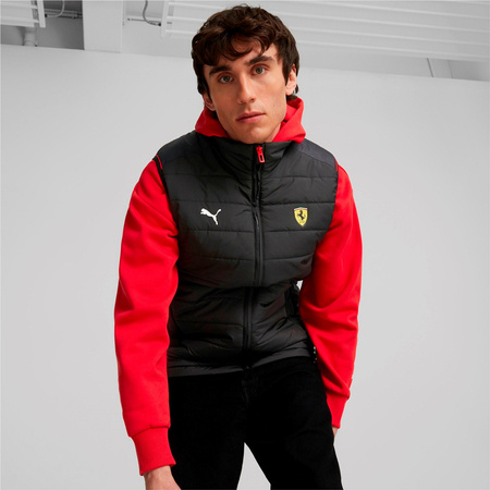 Bezrękawnik męski Puma FERRARI RACE PADDED czarny 62093901