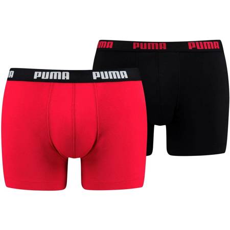 Bielizna męska Puma Core Basic Boxer 2P czarna czerwona 90682309