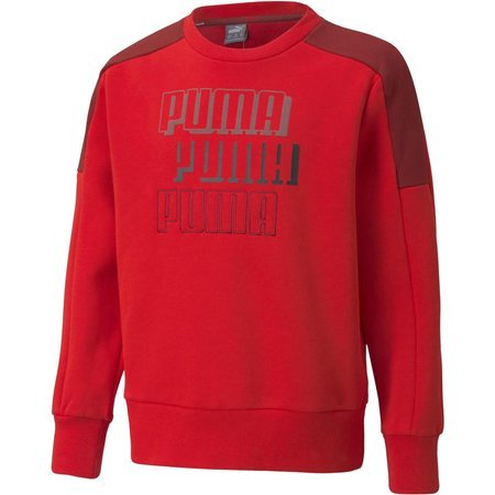 Bluza chłopięca Puma Core Alpha czerwona 58926611