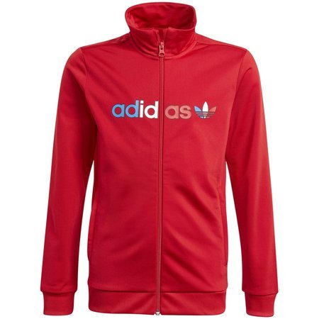 Bluza chłopięca adidas Originals Adicolor Track czerwona GN7438