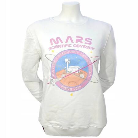 Bluza damska Alpha Industries MISSION TO MARS biała 126070-09