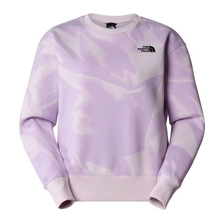 Bluza damska The North Face ESSENTIAL CREW PRINT fioletowa NF0A881DUI6