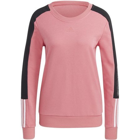 Bluza damska adidas Neo Essential Colorblock różowa GL1435