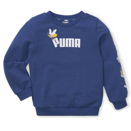 Bluza dziecięca Puma SMALL WORLD CREW TR niebieska 67013116