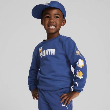 Bluza dziecięca Puma SMALL WORLD CREW TR niebieska 67013116