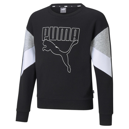 Bluza dziewczęca Puma REBEL CREW NECK czarna 58615601