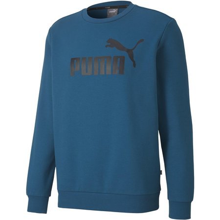 Bluza męska Puma Core ESS+ CREW BIG LOGO niebieska 85508236