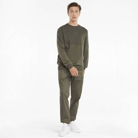 Bluza męska Puma MODERN BASICS CREW TR zielona 58934744