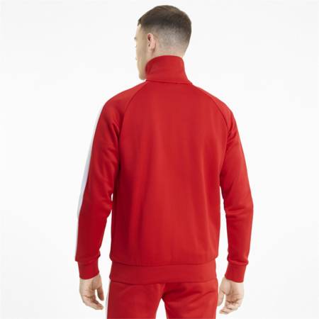 Bluza rozpinana męska Puma ICONIC T7 czerwona 53009411