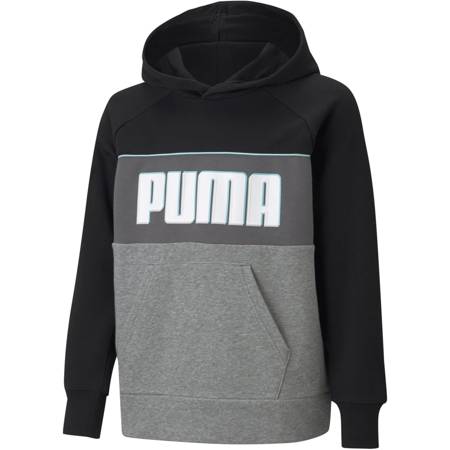 Bluza z kapturem chłopięca Puma Core czarna 58589201