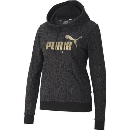 Bluza z kapturem damska Puma Core ESS+ AOP FL czarna 58459601