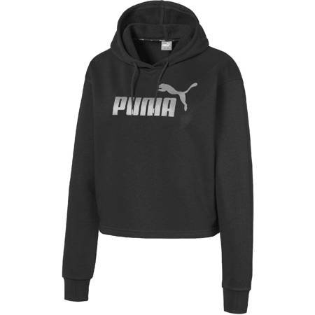 Bluza z kapturem damska Puma Core ESS+ METALLIC czarna 58241101