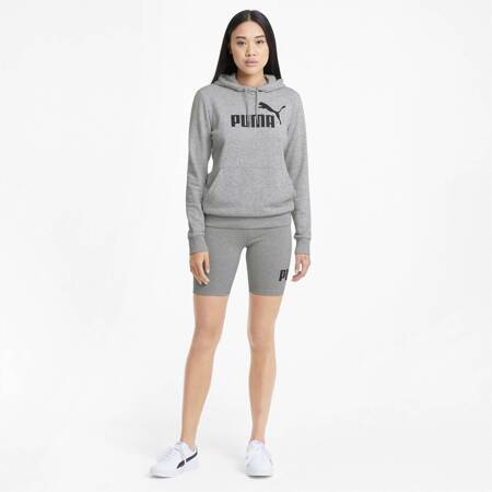 Bluza z kapturem damska Puma ESS LOGO TR szara 58679104