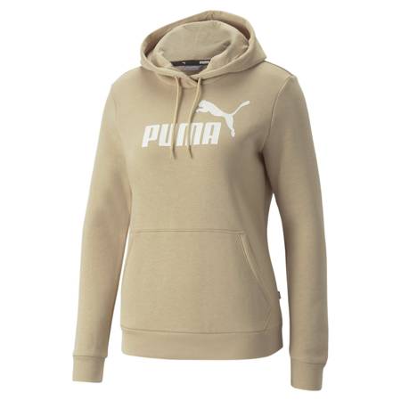 Bluza z kapturem damska Puma ESS Logo beżowa 58678967