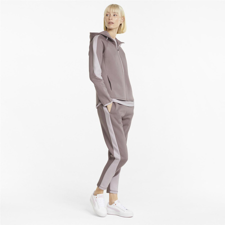 Bluza z kapturem damska Puma EVOSTRIPE FULL-ZIP różowa 84707318