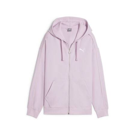 Bluza z kapturem damska Puma HER FULL-ZIP fioletowa 67788260