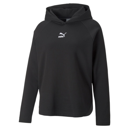 Bluza z kapturem damska Puma T7 RELAXED czarna 53571101