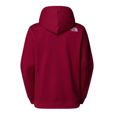 Bluza z kapturem damska The North Face DREW PEAK PULLOVER bordowa NF0A89EH1IX