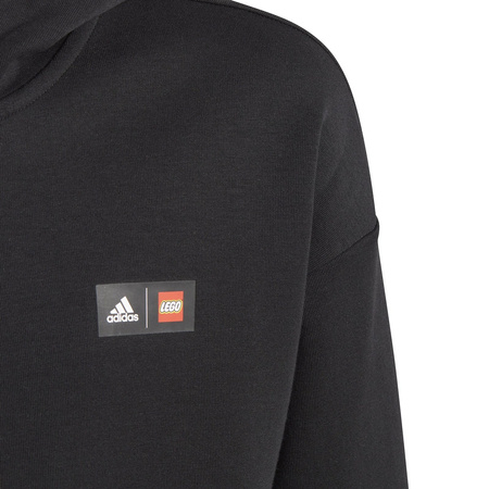 Bluza z kapturem dziecięca adidas CLASSIC LEGO FZ czarna IB6174