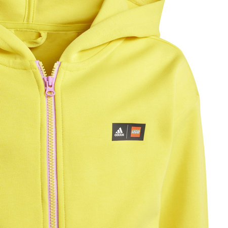 Bluza z kapturem dziecięca adidas CLASSIC LEGO FZ żółta IB6189