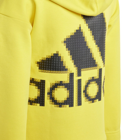 Bluza z kapturem dziecięca adidas CLASSIC LEGO FZ żółta IB6189