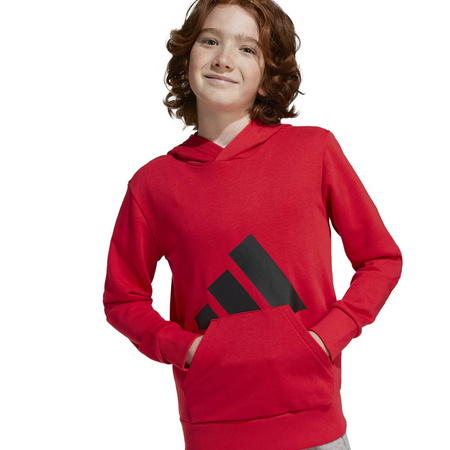 Bluza z kapturem dziecięca adidas ESSENTIALS czerwona JE1389