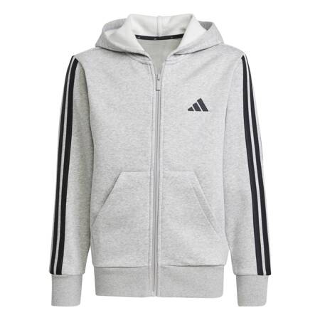 Bluza z kapturem dziecięca adidas ESSENTIALS szara JD6493