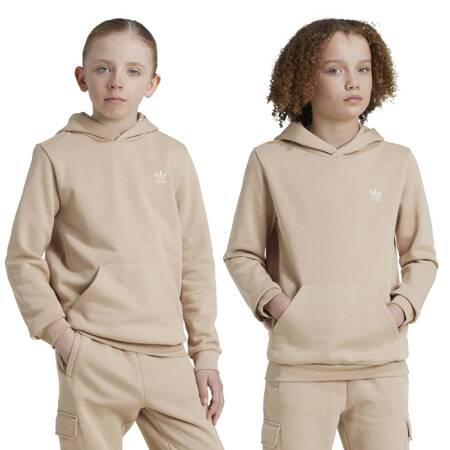 Bluza z kapturem dziecięca adidas KIDS beżowa IX5283